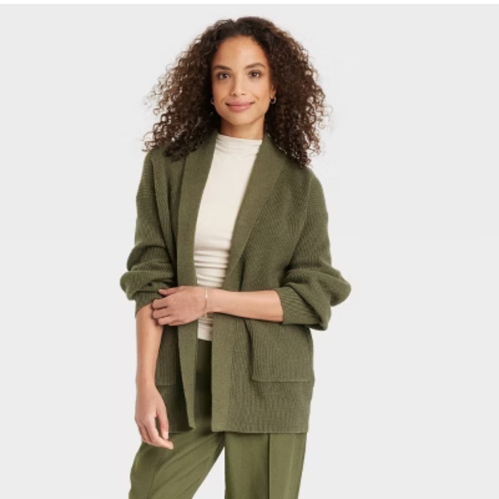 Target Olive Women's Cardigan Sweater